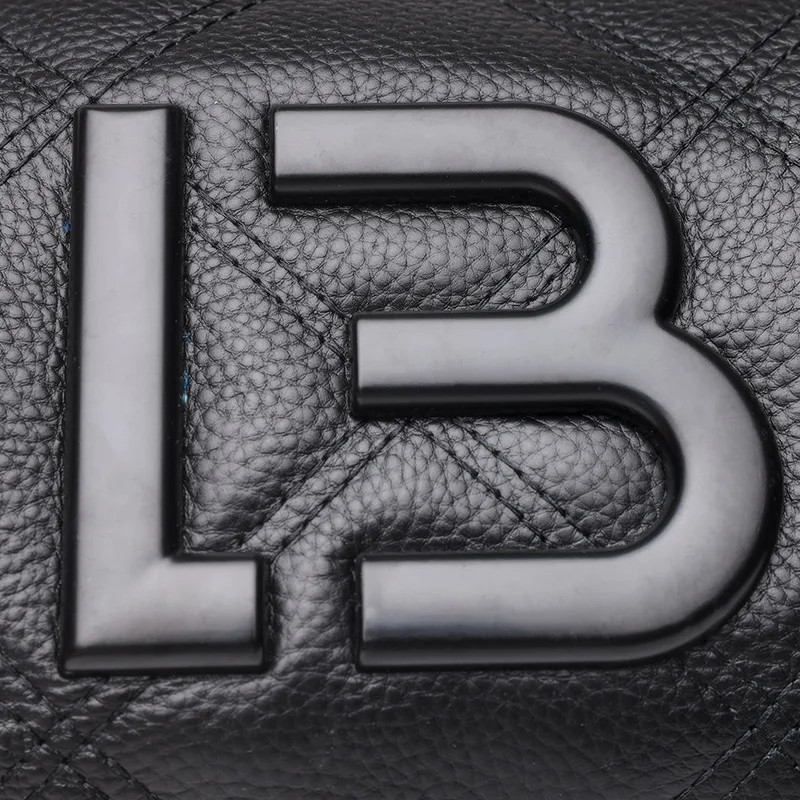 Genuine Leather Saddle Bag First Layer Cowhide Small Square Bag Rhombus Soft Leather Casual Large Capacity Shoulder Messenger Ba