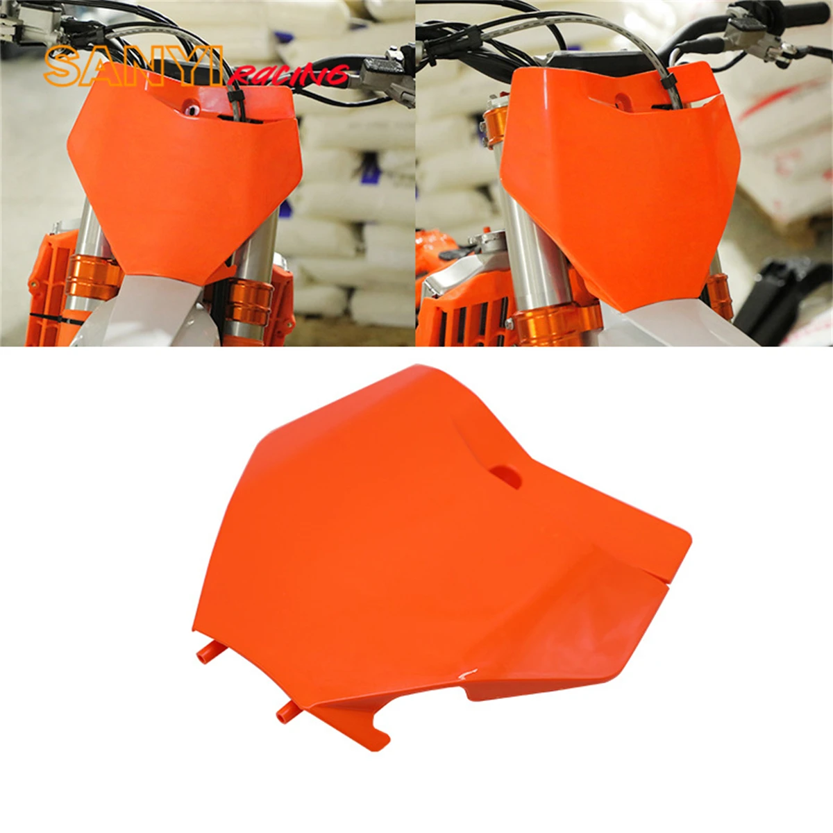 

Motorcycle Front License Number Plate Registration Plate Cover For KTM SX SXF XC 125 150 250 300 350 450 Motocross Enduro