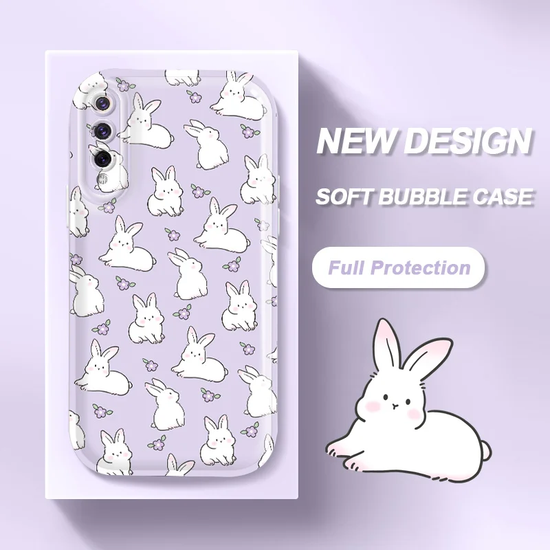 

Soft Bubble Case for Xiaomi Mi 9 10 11 12 Pro Lite NE Youth Note 10 Pro China Poco X4 X3 GT F4 Flower Rabbit Cell Phone Cover