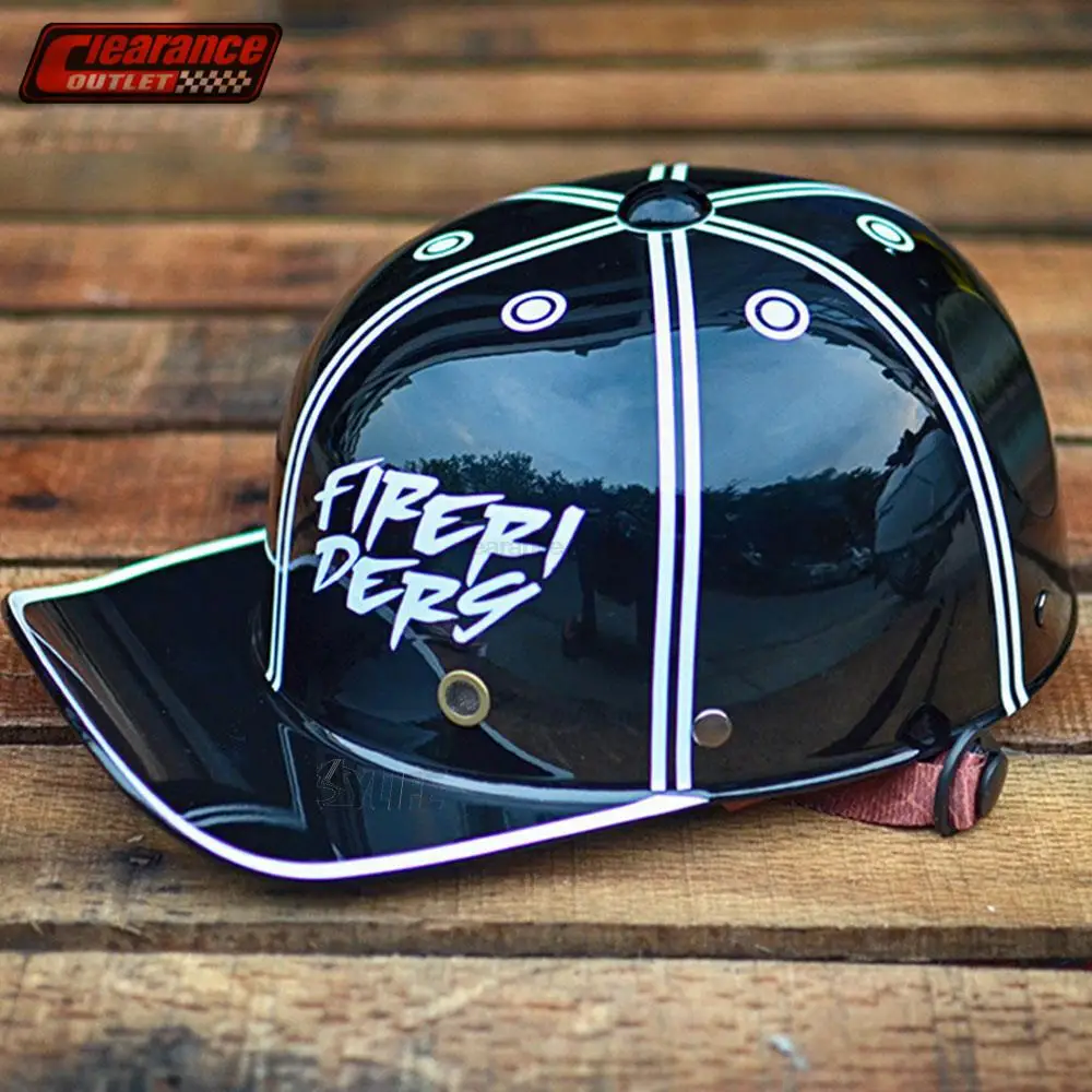

Мотоциклетный шлем в стиле ретро, защитный шлем для мужчин и женщин, винтажный, для скутера, мотоцикла, велоспорта