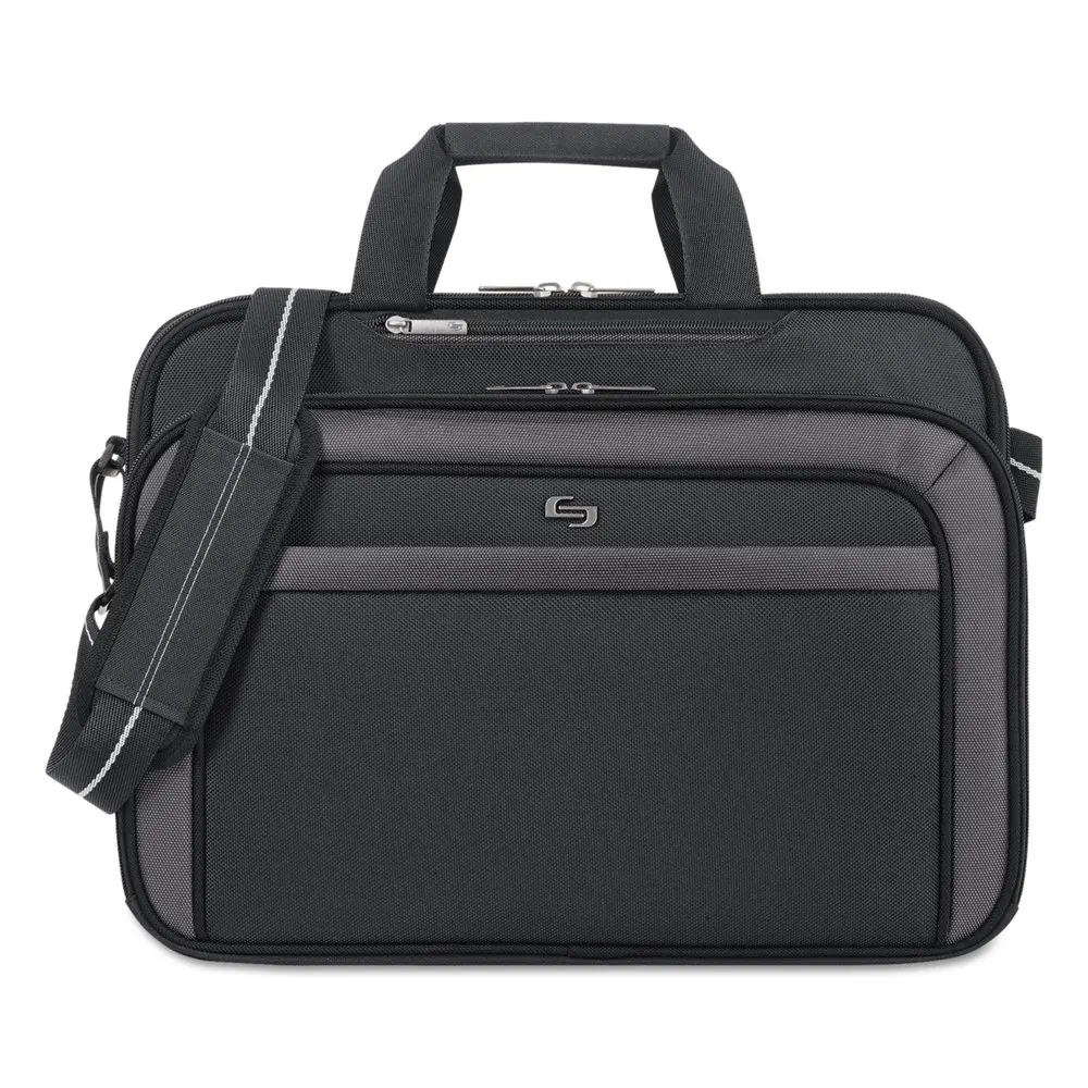 USLCLA3144,  Luggage CheckFast Clamshell Design Laptop Case, 1, Black