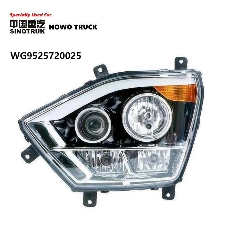 Фото Оригинальное качество Sinotruk Hohan NJ17 Truck (левая и правая) фара-WG9525720025/WG9525720026 Передняя фара №3