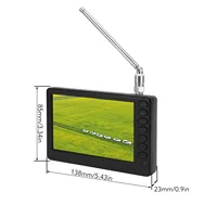 LEADSTAR D5 5 Inch Portable Pocket TV ISDB－T VHF UHF Digital and Analog mini small Car TV Television Support USB 1