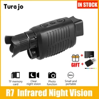 hd infrared night vision device dual use monocular camera 5x digital zoom telescope with tf card for outdoor travel hunting