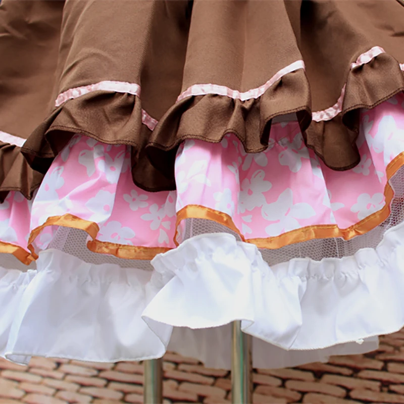 LOVELIVE! Косплей Костюм Аниме Love Live Нико Язава Костюмы Официантки Японские Девушки Конфетная Униформа Наряд Подарок на Рождество.