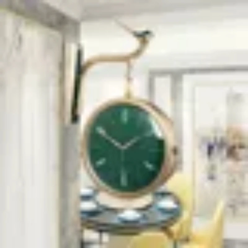 Большие креативные настенные часы в скандинавском стиле двусторонние