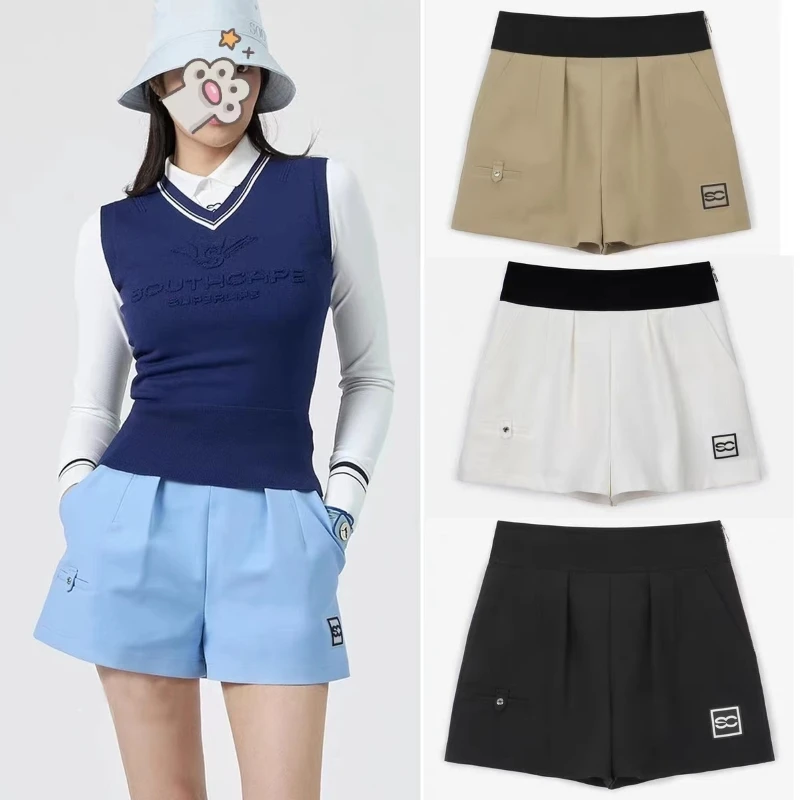 

Golf New Women's Shorts 2023 Summer Fashion Solid Color Comfortable Elastic Band High Quality Golf Sports Shorts Skirt