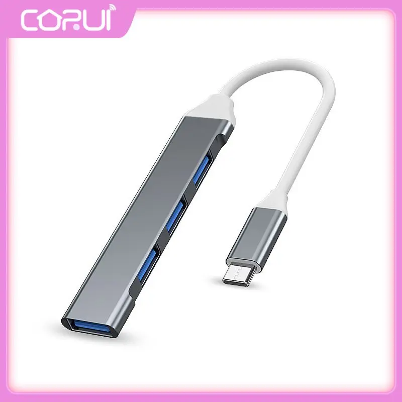 

Ultra Slim Portable Usb To Type C Adapter Usb Splitter Tf Sd Reader Data Hub Docking Station Usb Hub Laptop Accessories 4 In 1