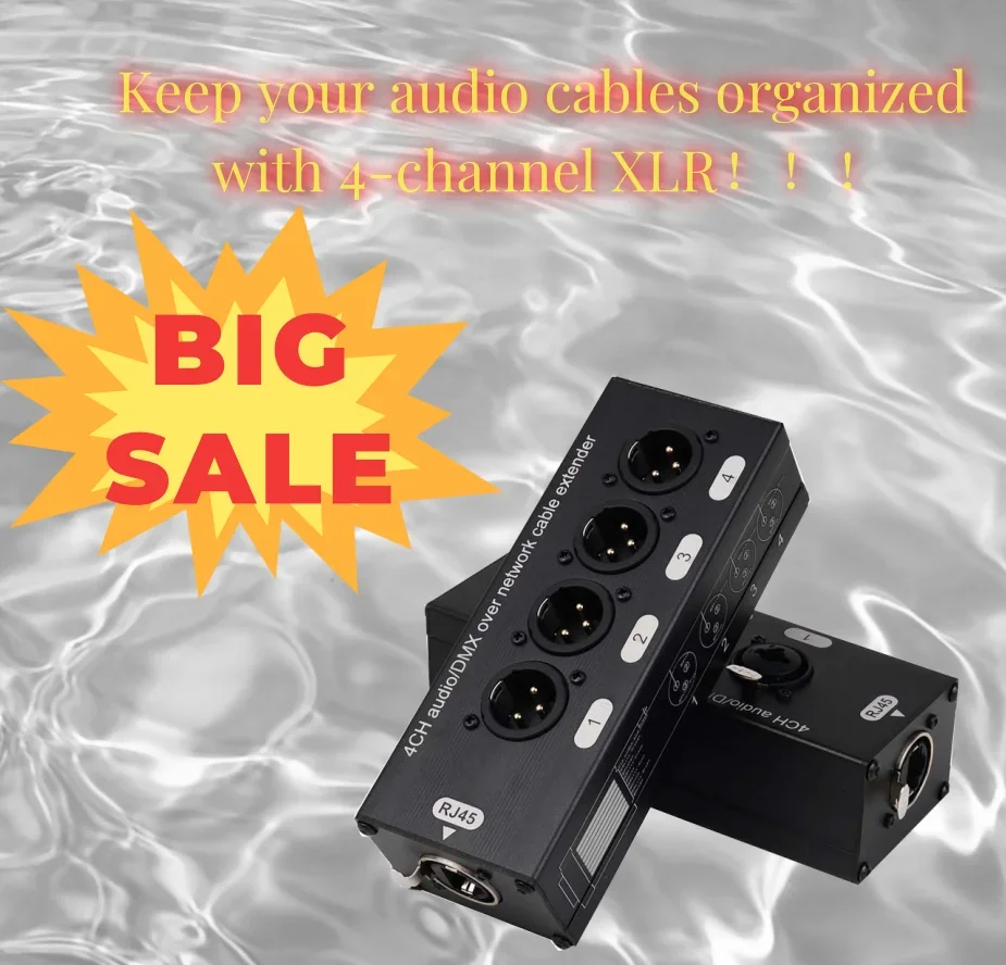 4-канальный 3-контактный мультисетевой XLR-кабель для сценического звукового