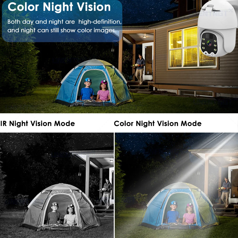 UNENTNGT 4G Solar Camera 3MP 8W Panel PTZ Outdoor Two Way Audio Power Battery Long Standby IP |