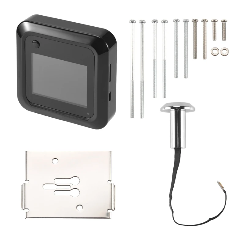 Дверной глазок дверной 90 шт. ° Широкоугольный цифровой 2 4-дюймовый ЖК-дисплей для