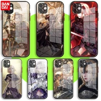 black soft glass case for iphone 13 11 12 mini pro max xs xr x 7 8 6 plus se2 silicone cover jeanne darc fate apocrypha anime