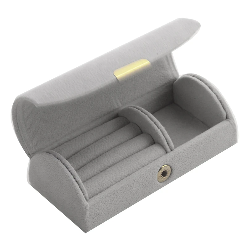 

Портативная бархатная коробка для хранения украшений