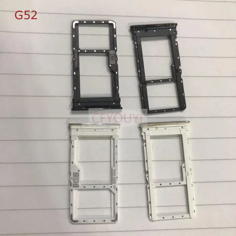

10pcs/lot SIM Tray Holder Slot Replacement Part For Motorola Moto G22 G32 G42 G52 G82 SIM Micro SD Card Reader Adapters Socket