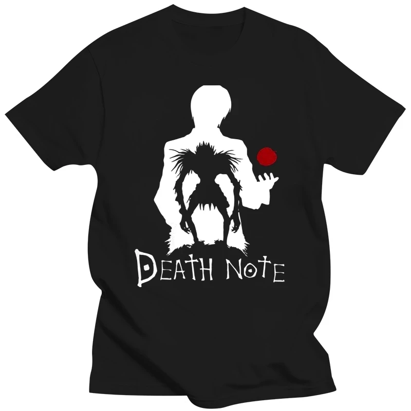 

Death Note Light And His Shinigami Ryuk T Shirt Vintage O-Neck Tops Clothing Men 100% Cotton Popular Short Sleeve Tees 6XL