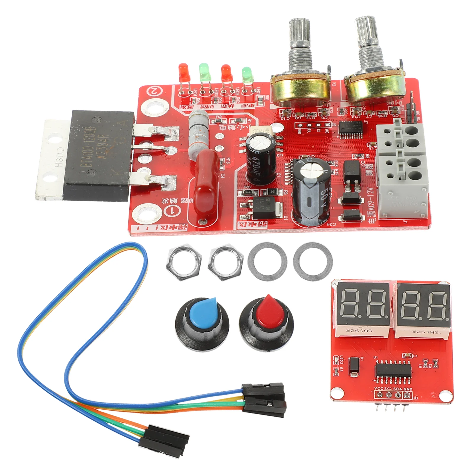 

Spot Welder PCB Circuit Board Time Current Controller Digital Display DIY Electronic Panel Machine