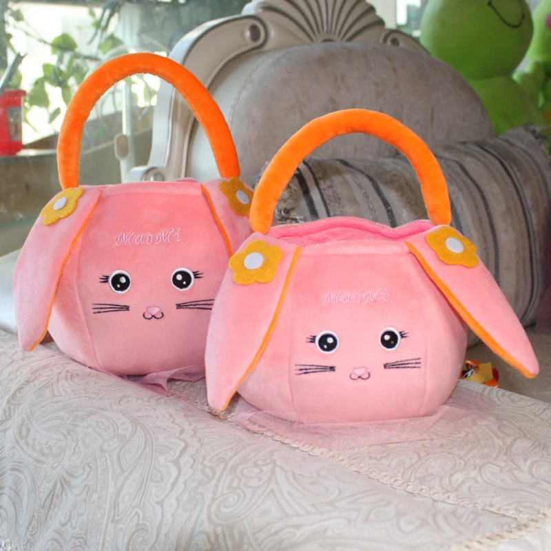 New Children Bags Designer Luxury Handbags Toddler Kids Girls Cartoon Animal-shaped Handle Baby Toy Candy Plush Fruit Snack Bag