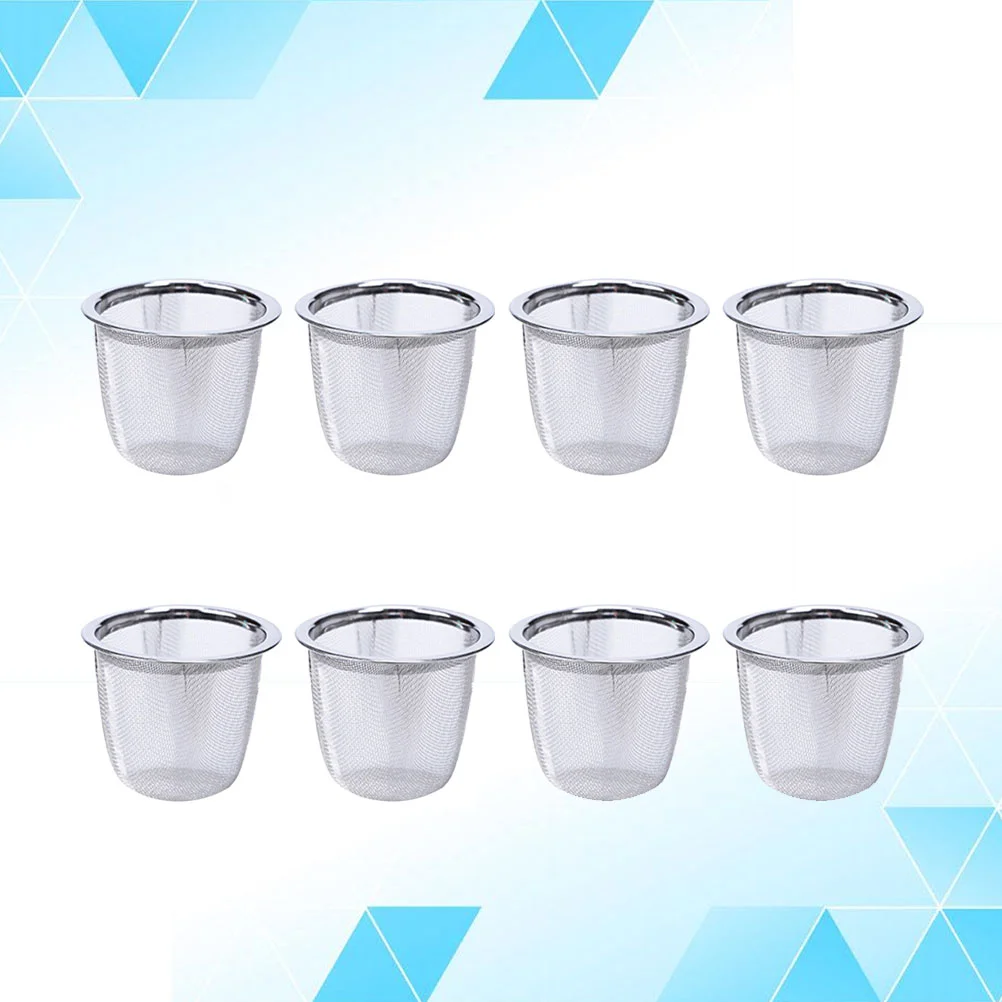 

Tea Strainer Infuser Loose Mesh Stainless Steel Filter Leaf Filterssteeper Teapot Coffeemetal Diffuser Replacement Fine Basket