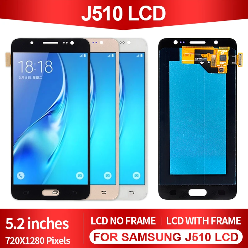 Новый 5 2 дюймовый OLED J5 2016 дисплей для Samsung Galaxy J510 ЖК сенсорный экран дигитайзер J510F