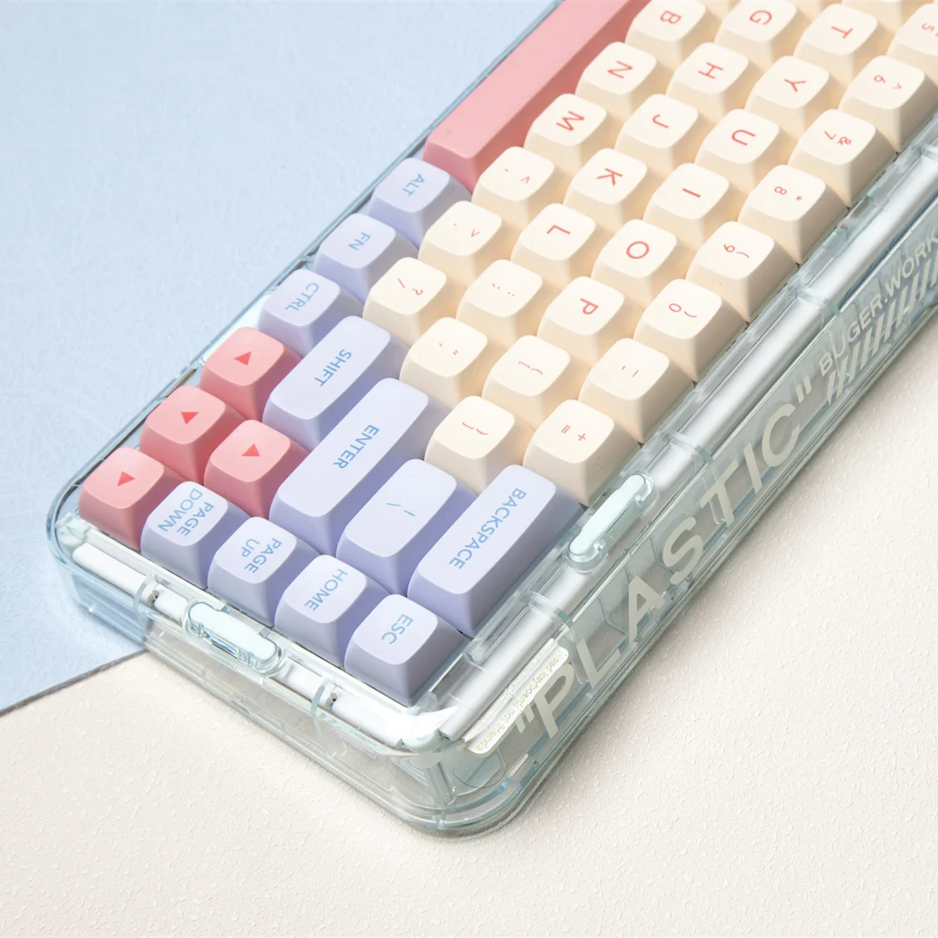 

Marshmallow Keycaps XDA Profile 132 Keys Support 61/64/68/78/84/87/96/980/108 Pink Key Cap for Machanical Keyboard