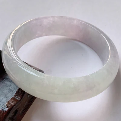 

zheru Jewelry Natural Burmese Light Emerald 54mm-64mm Bracelet Elegant Princess Jewelry Best Gifts for Mom and Girlfriend