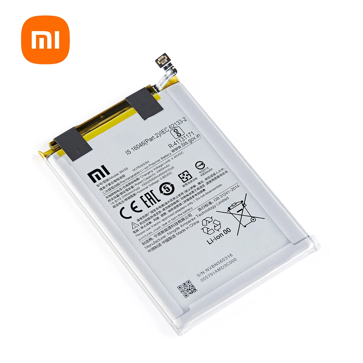 xiao mi 100 orginal bn56 5000mah battery for xiaomi poco m2 pro redmi 9a 9c high quality phone replacement batteries tools free global shipping
