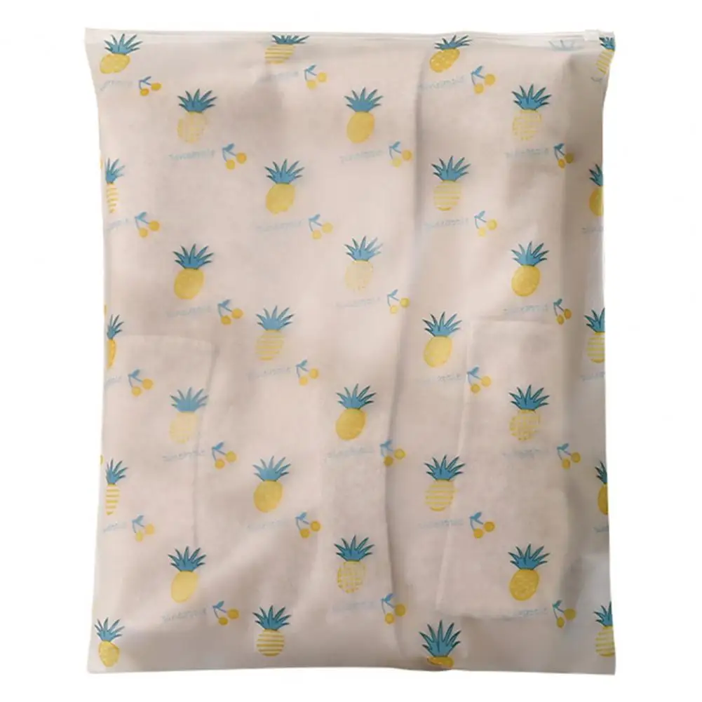 

Travel Storage Bag Pineapple Print Travel Luggage Organizer Bags Waterproof Storage Pouches for Clothing Resealable Packaging