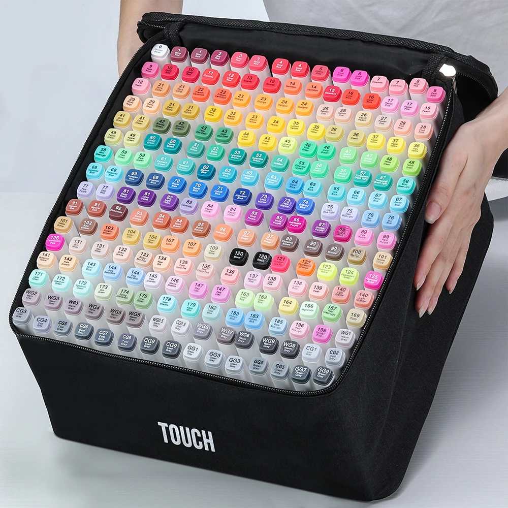 

36/48/60/80/168 Colors Art Markers Manga Sketching Markers Alcohol Felt Dual Brush Pen For Bookmark Manga Drawing Art Supplies