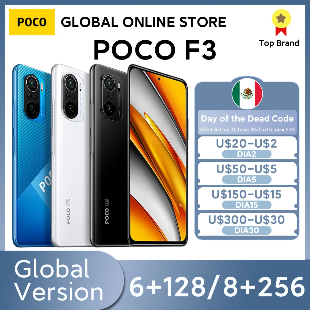 Смартфон POCO F3 5G 6 ГБ 128 ГБ/8 ГБ 256 ГБ Snapdragon 870