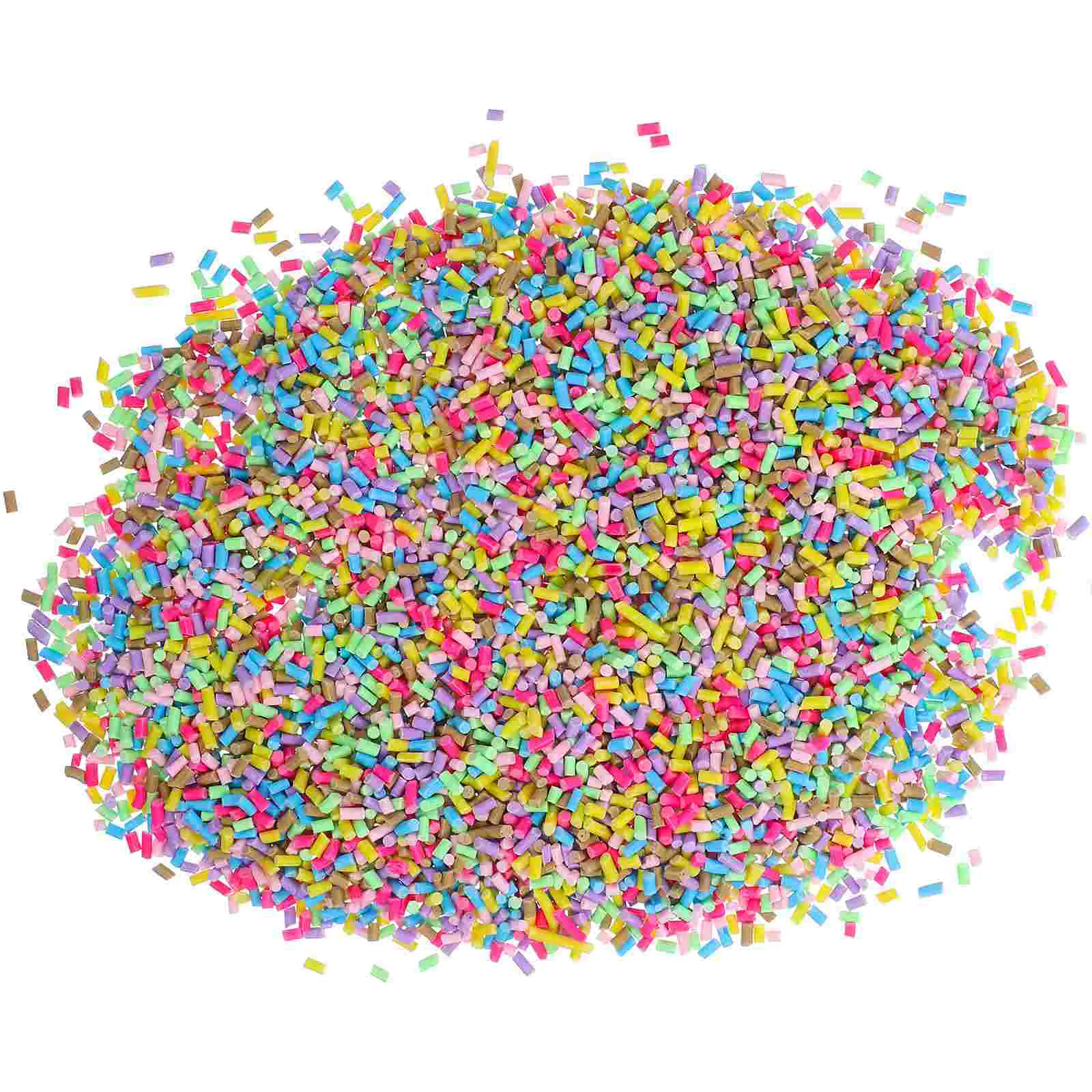 

Sprinkles Clay Fake Slices Resin Case Nail Flatbacks Polymer Candy Decoration Charms Buttons Craft Faux Cake Colorful Bracelet