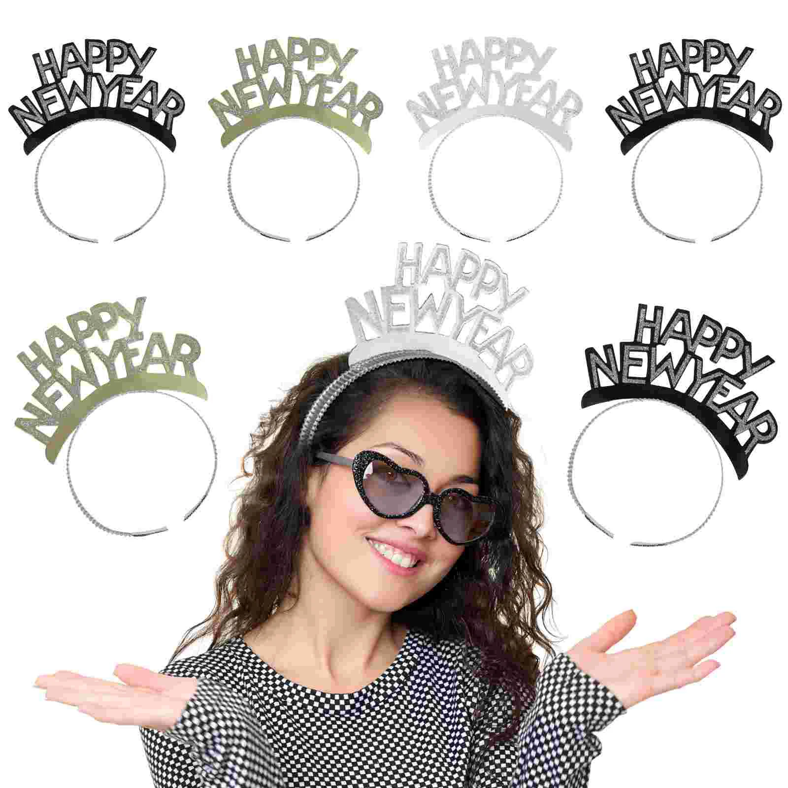 

TINKSKY 12 шт. с Новым годом, искусственные волосы, алюминиевая фольга, новый год, фотоаксессуары, тиара