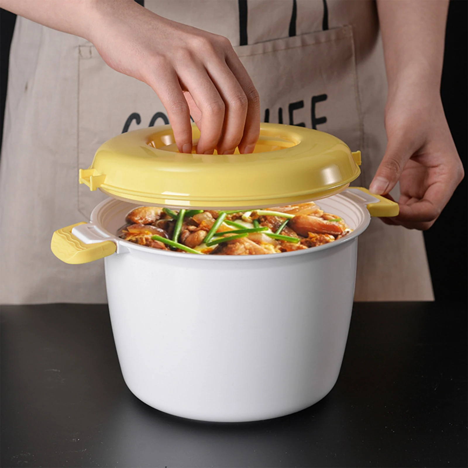 

Microwave Rice Cooker Steamer Pot Pastamaker Oven Veggie Cookware Cooking Soup Pressure Pots Bowl Micro Vegetable Container