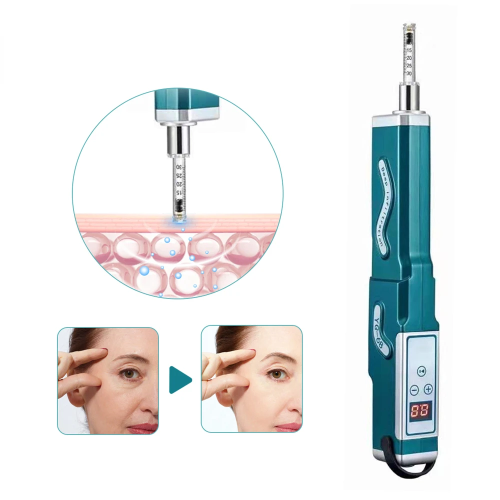 

Automatic Hyaluron Pen Serum Injection High Pressure Mesotherapy Beauty Pen Lip Filler Anti Wrinkle Hyaluronic Acid Gun Atomizer