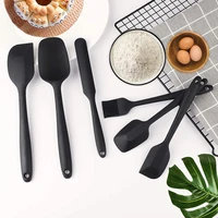 hot selling wholesale food grade silicone baking pastry spatula set high quality 6pcs silicone spatula set