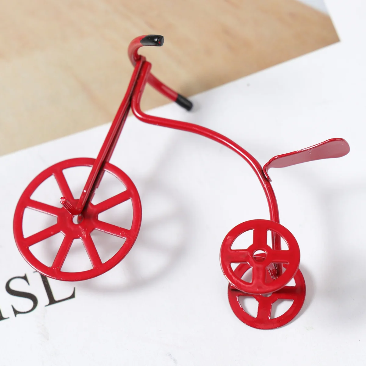 

Mini Tricycle Model House Ornament Bicycle Accesories Biking Accessories Furniture