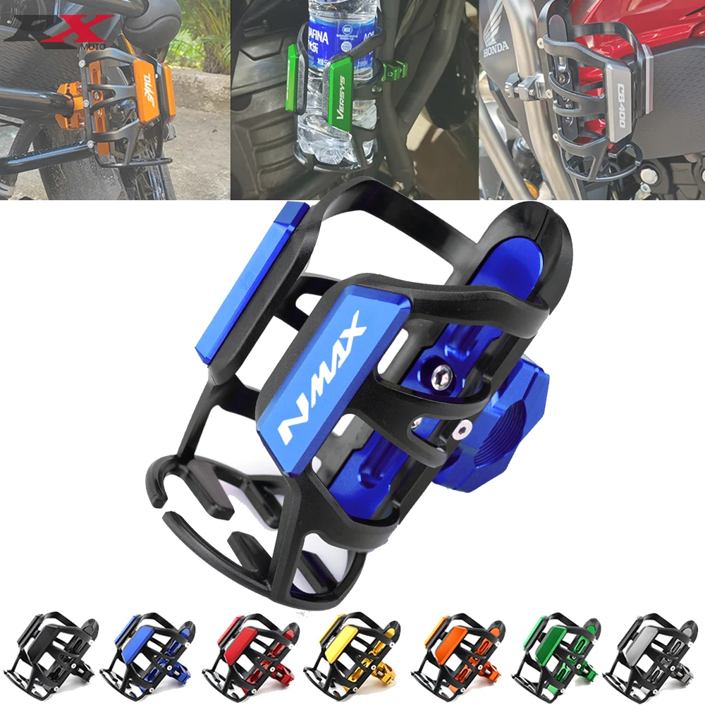 

For YAMAHA NMAX125 NMAX 125 Universal All Year Motorcycle Accessories CNC Aluminum Beverage Water Bottle Drink Cup Holder Mount