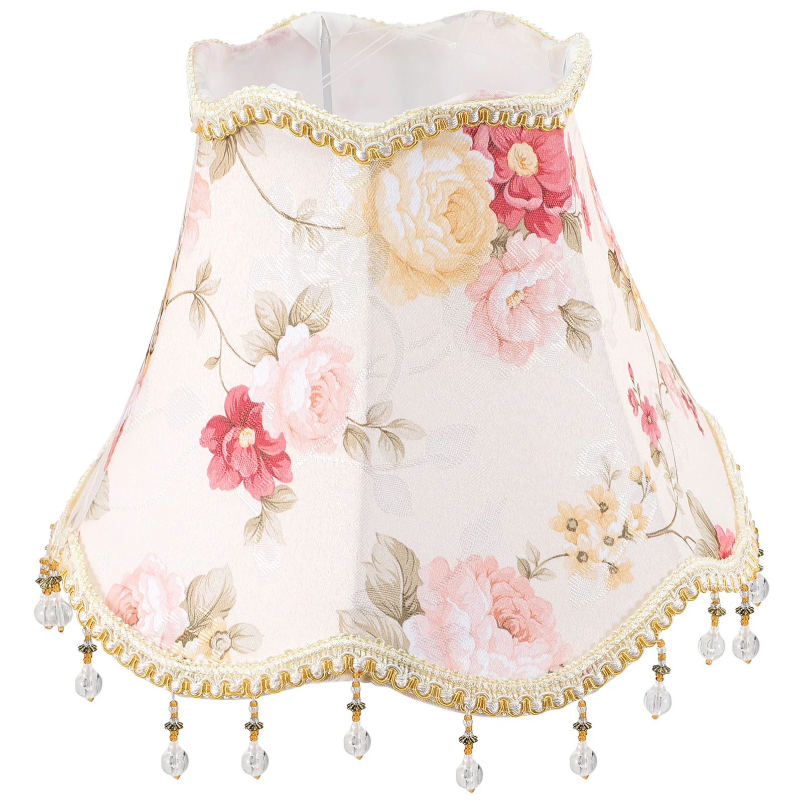 

Lamp Lampshade Shade Cover Shades Light Table Fabric Europeanflower Cloth Clip Coverslamps Chandelier Decorative Pendent Rose