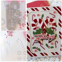 metal cutting dies stencils for scrapbooking stamp photo album decorative embossing cut die diy paper cards 2022 new candy cane