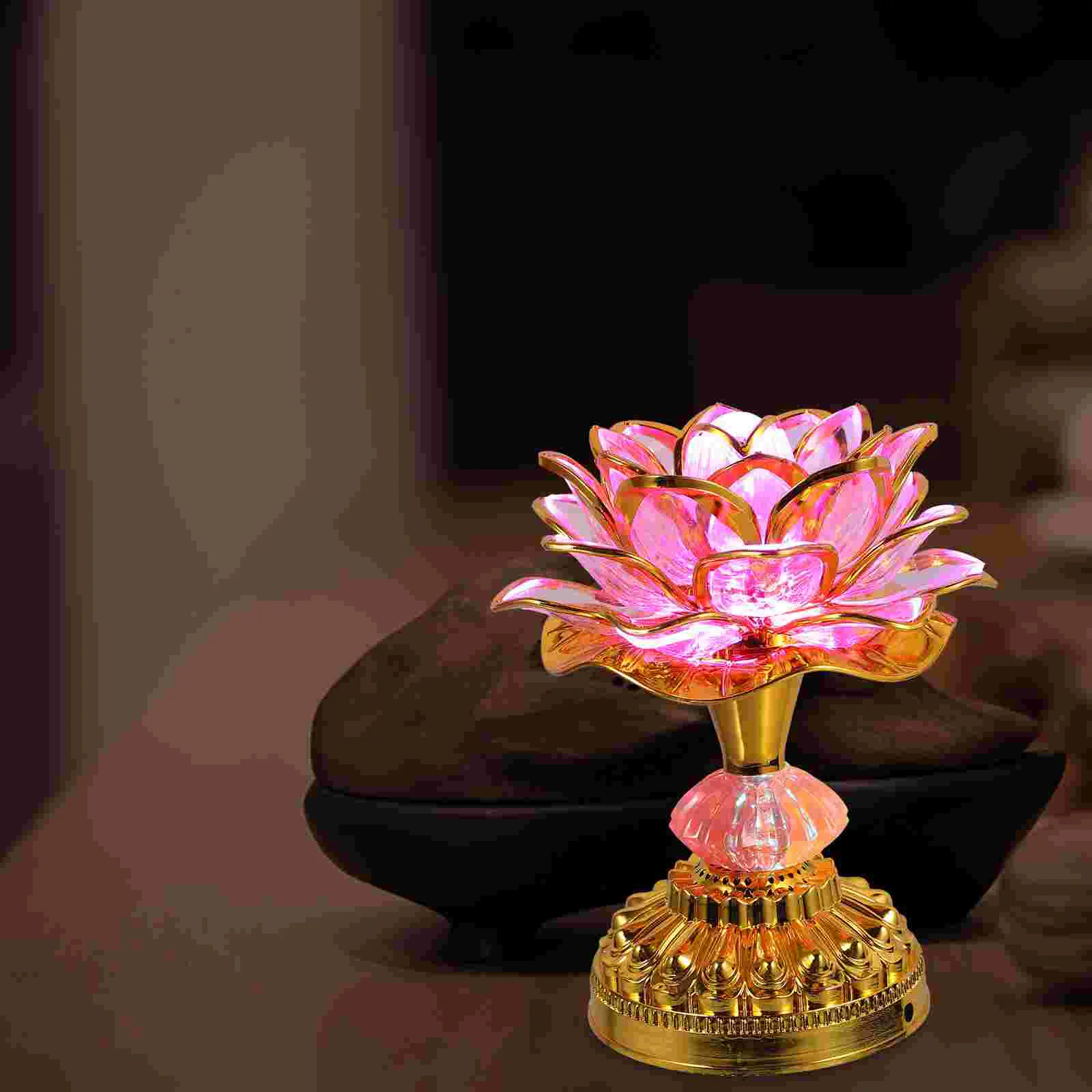 

Lotus Lamp Temple Decoration Light Hall Decoration Worship Light LED Lotus Light Lotus Flower Light