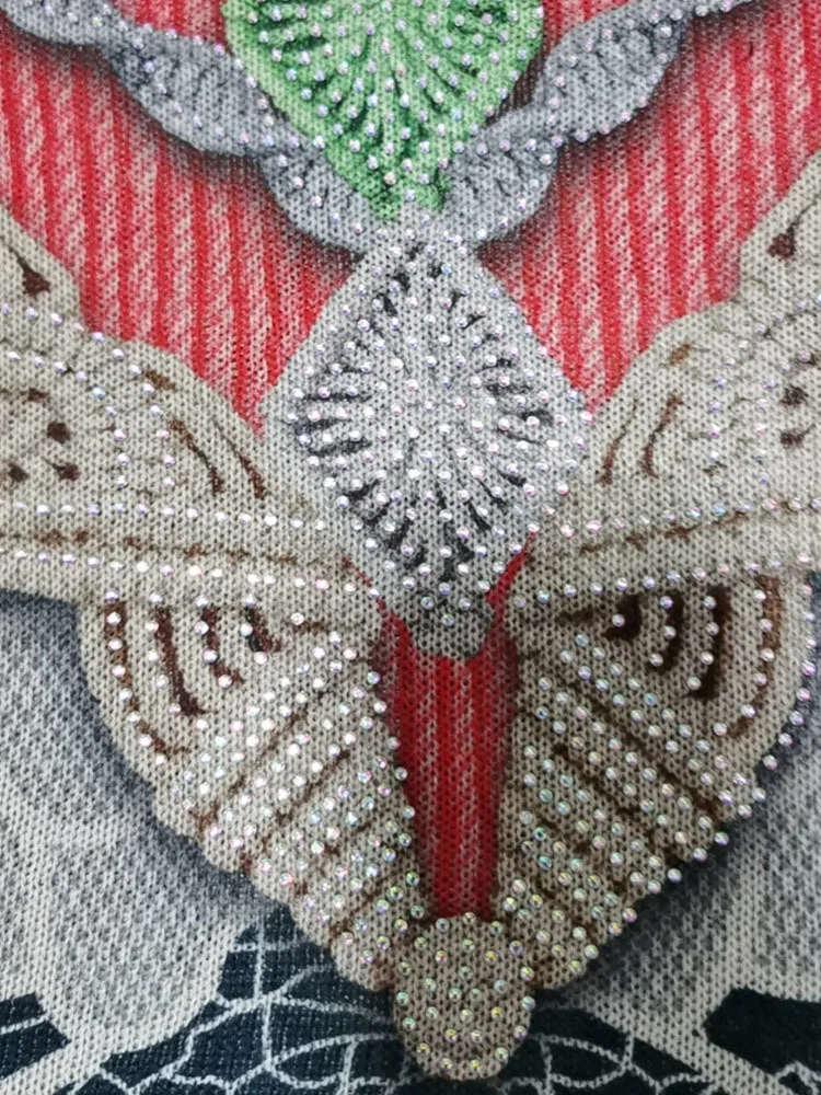 Max LuLu 2023 летняя одежда женские модные свободные футболки с принтом и бриллиантами