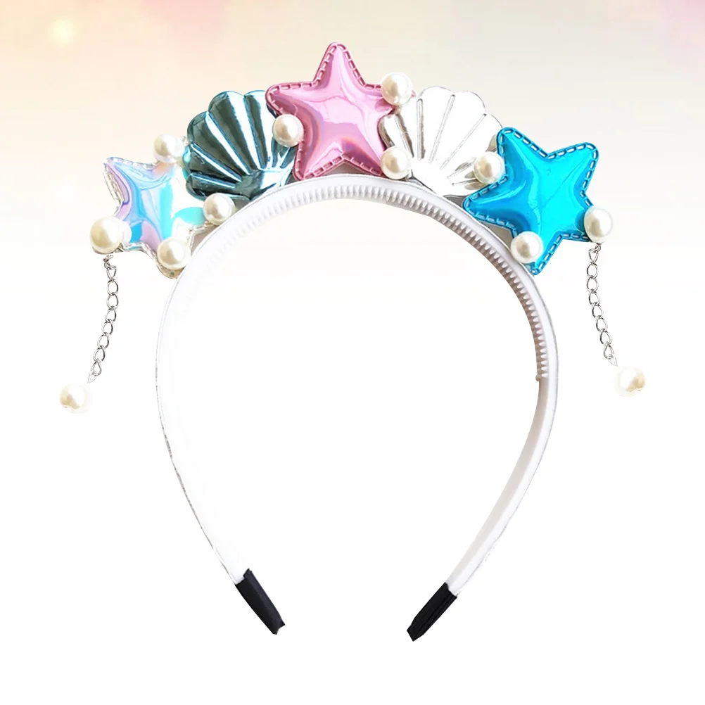 

Headband Mermaid Headbands Shell Party Girl Girls Kids Headpiece Hair Cute Women Plastic Colored Costume Fashion Hairband Flower