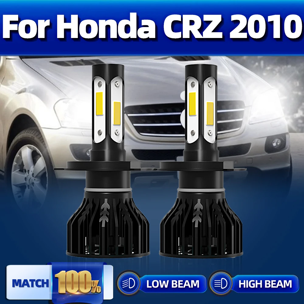 

H4 светодиодный лампы для автомобильных фар 120 Вт 20000LM супер яркие автомобильные светильник дальнего и ближнего света 12 В 6000 К белые турбо лампы для Honda CRZ 2010