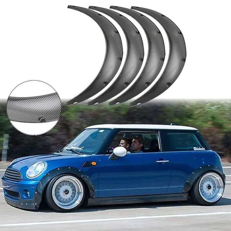 

4.5"; Carbon fiber Fender Flares Extra Wide Wheel Arch For MINI Cooper R55 R56 R57 R58