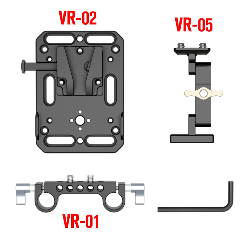 Фото ZGCINE VR-05 VR-02 VR-01 Пластина для крепления аккумулятора V-LOCK Быстросъемная пластина с резьбой 1/4 