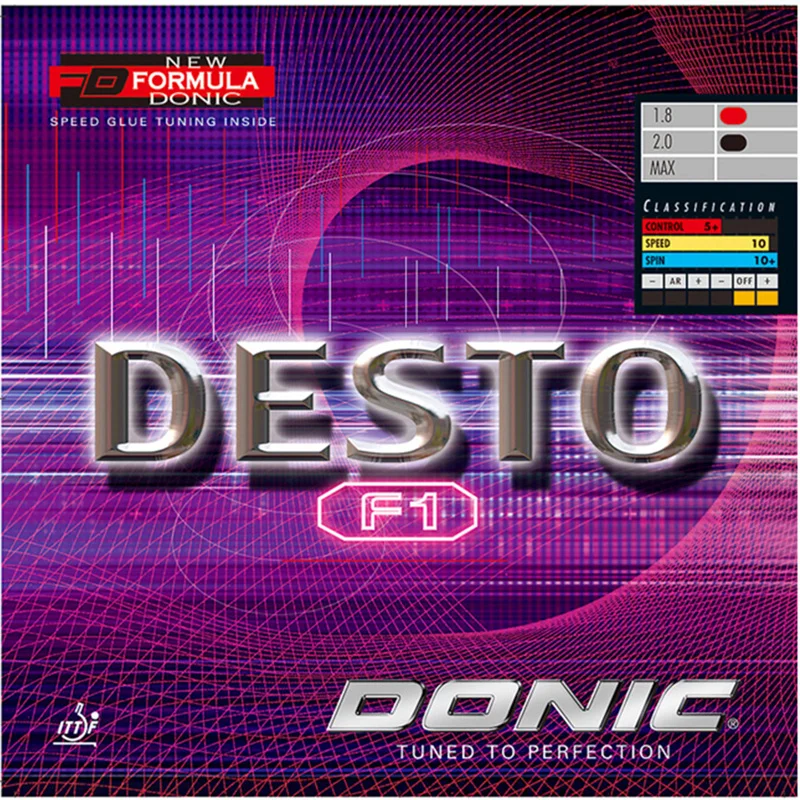 DONIC F1 F2 F3 HS DESTO Накладка для настольного тенниса Quick Attack Pimples в оригинальной губке