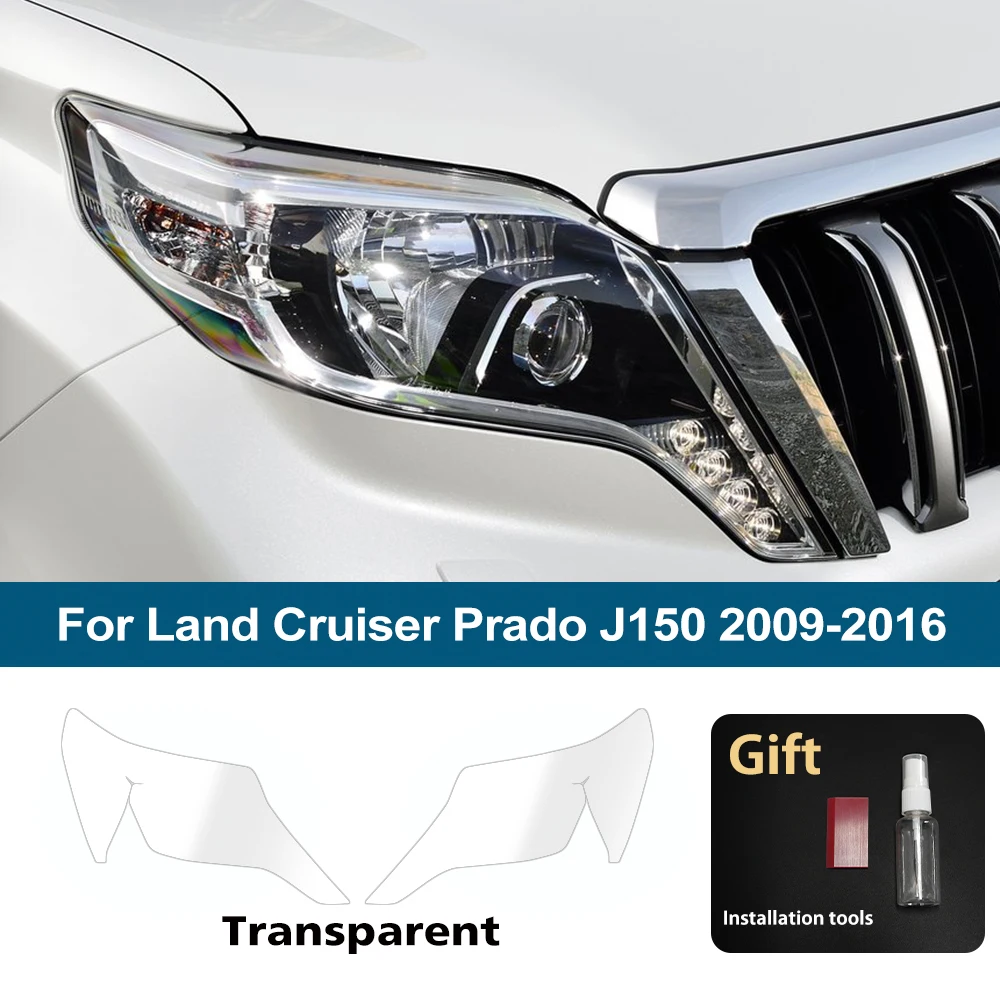 

Пленка Для Фар Toyota Land Cruiser Prado J250 LC250 J150, Дымчато-черная С Блестками, Предварительно Вырезанная