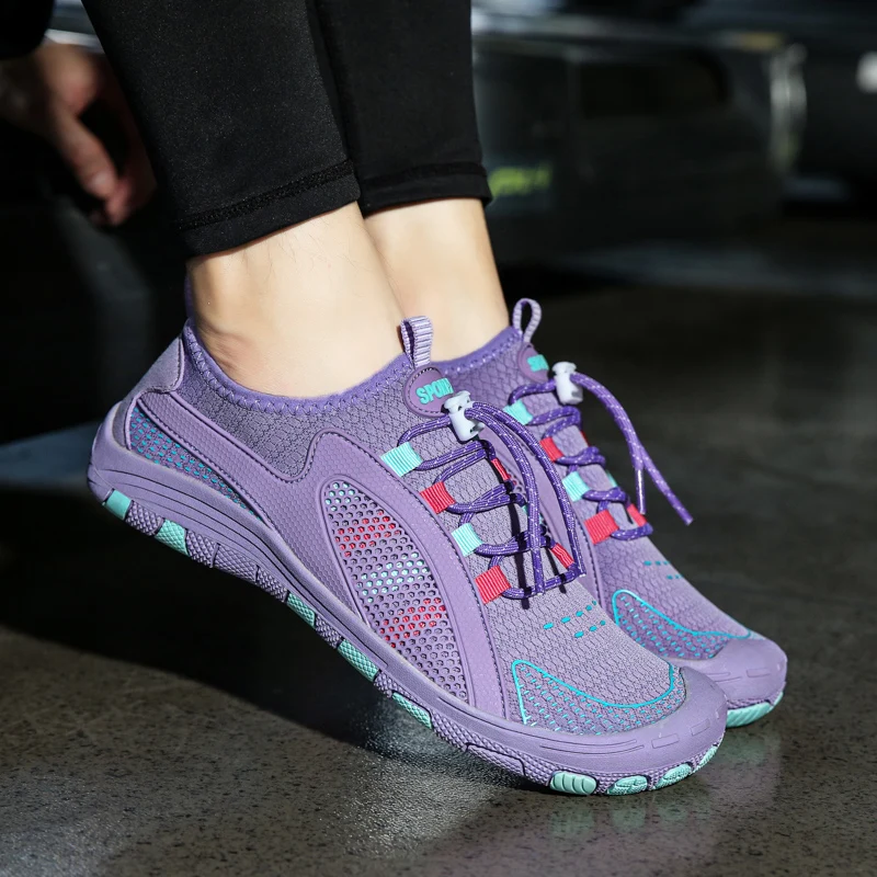 JIEMIAO Summer Men Running Shoes Mesh Breathable Women Sneakers Outdoor Marathon Sports Shoes Gym Fitness Footwear