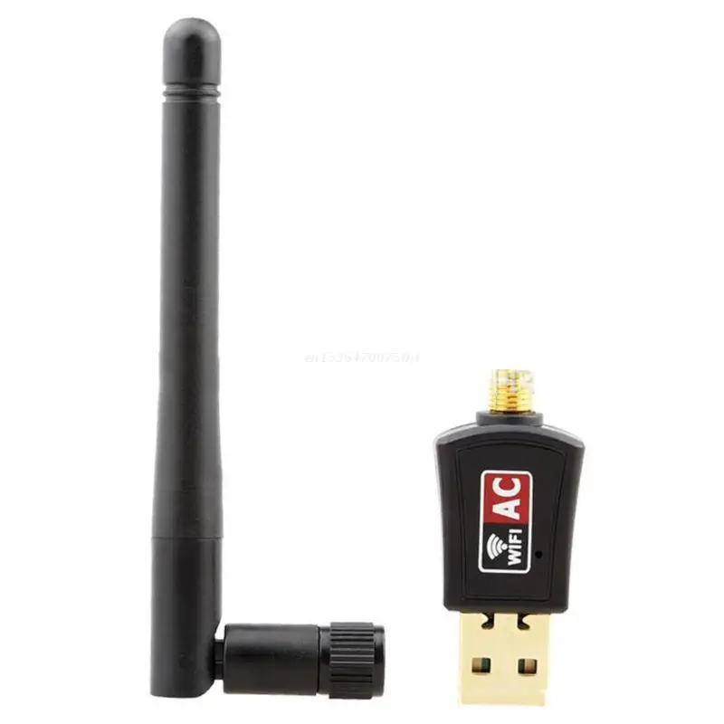 

600MbpsDual-band 2.4g/5.8g Wireless Card USB Wifi Adapter Wifi Antenna Receiver Transmitter for PC TV Box Dropship