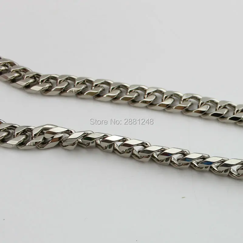 5styles Long High Quality Octaheda Eight Faces Chain Production Bags Hardware Accessories Metal Package Chain Width 8mm