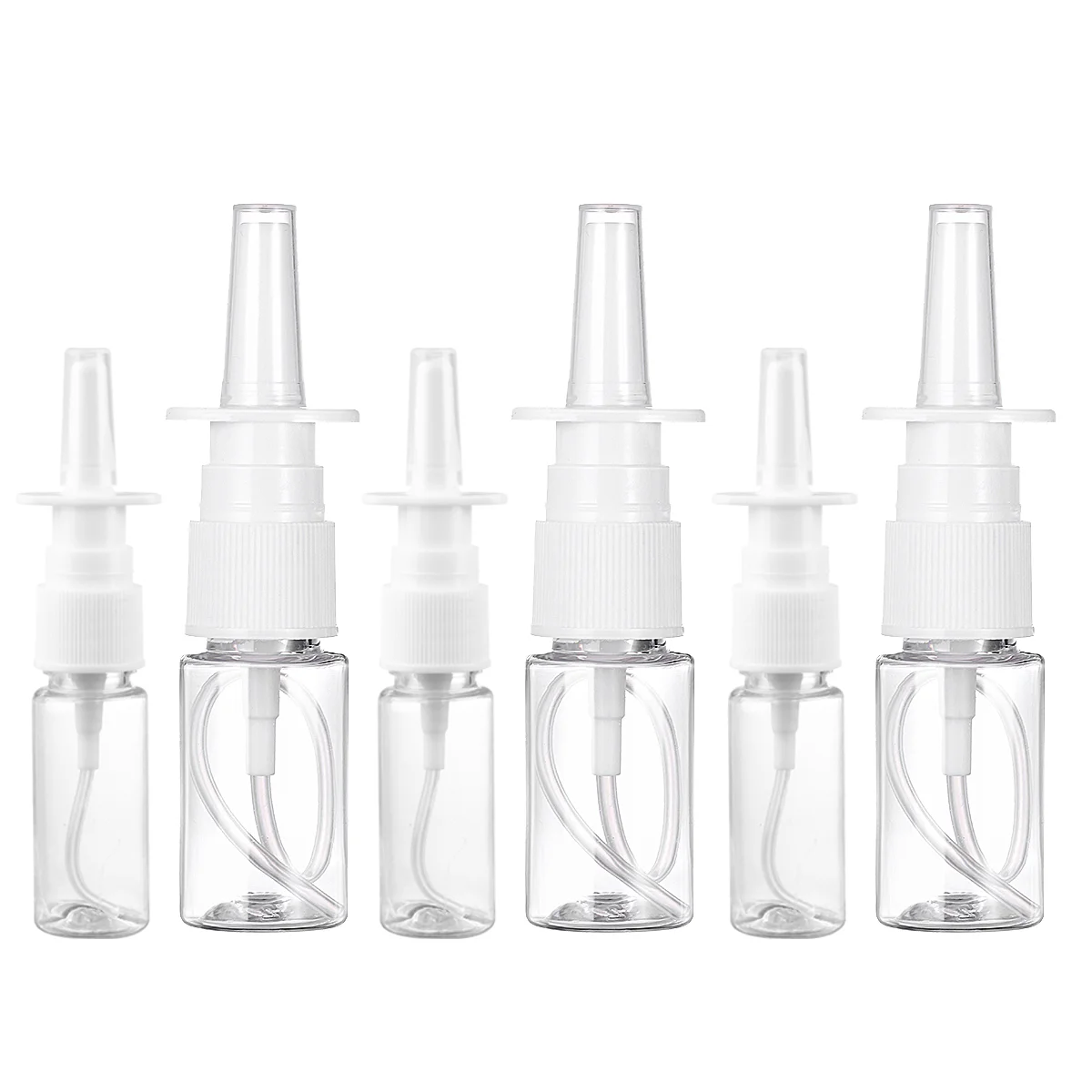 

10 Pcs Rhinitis Sprayer Bottle Clear Container Nasal Travel Squirt Bottles Liquids